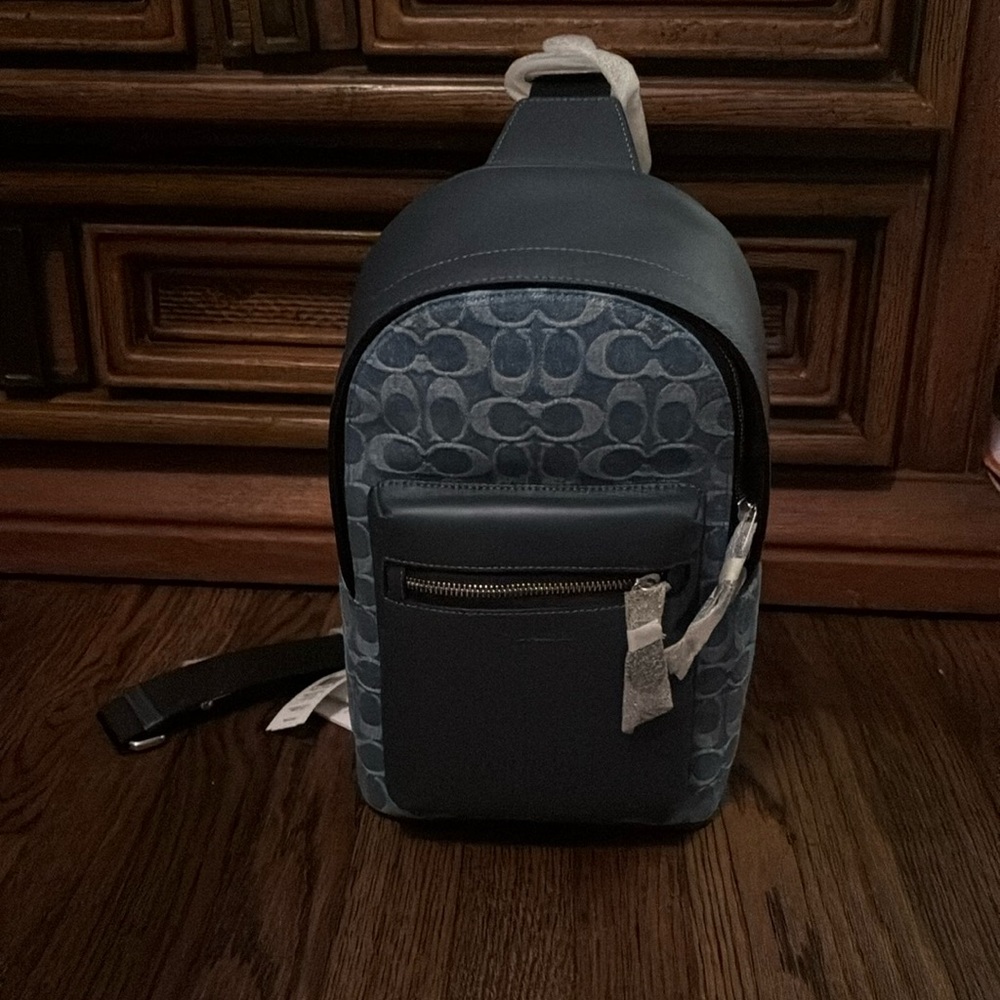 Coach West Pack In Denim - NWT